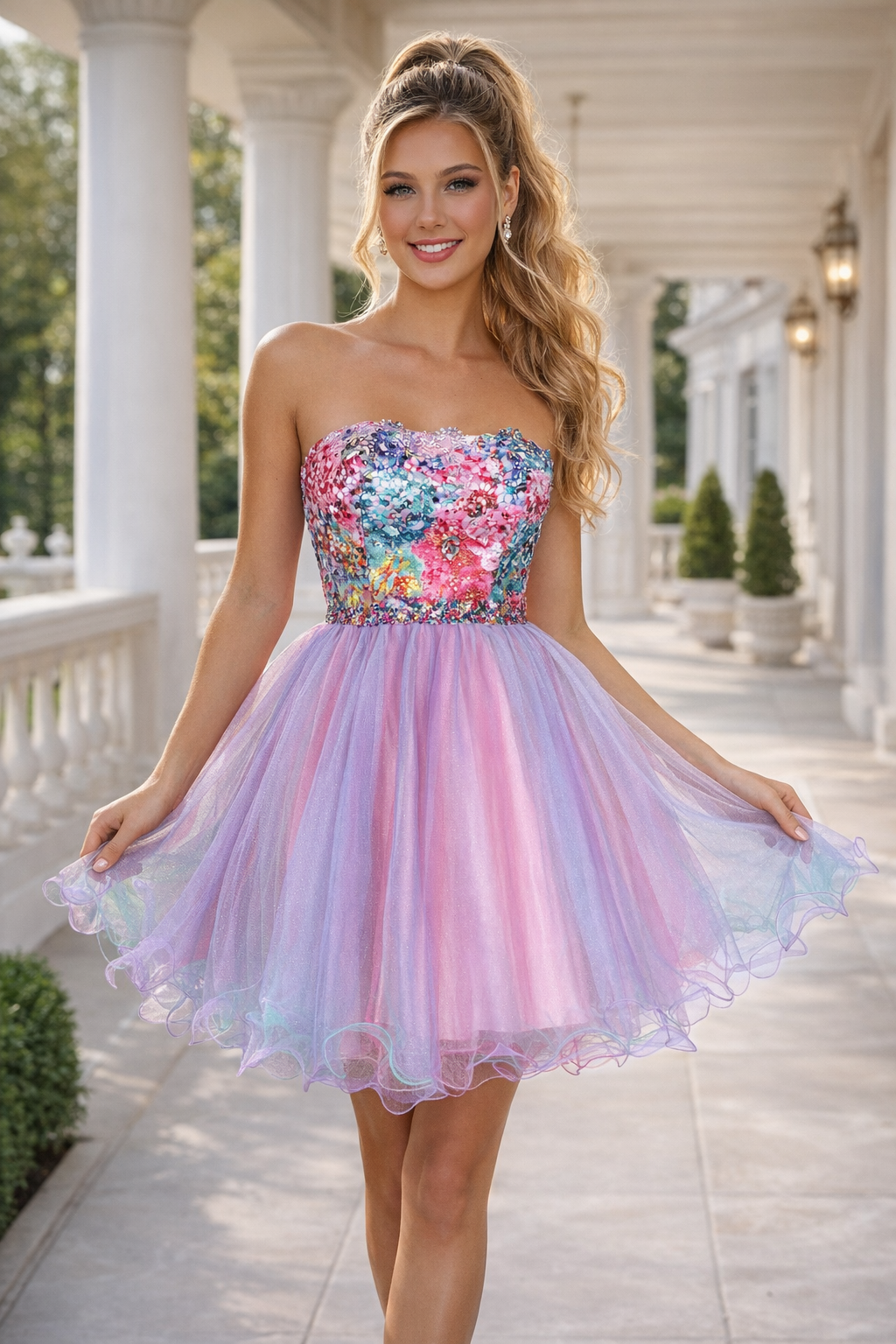 promgirl short prom dresses Trendy Black Girls V Neck Pink Junior Short Prom Dress JTSH178